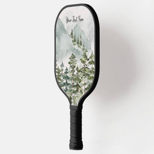 Dennenbos en bergen pickleball paddle (Links)