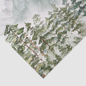 Dennenbos en bergen tissuepapier (Detail)