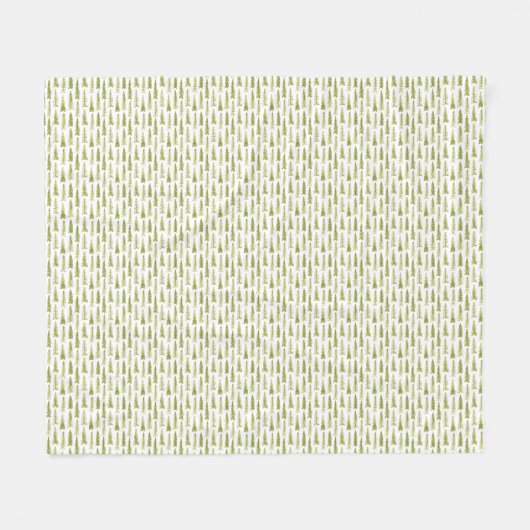Dennenbos Fleece Deken (Voorkant (Horizontaal))