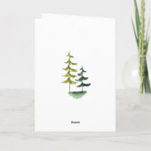 dennenbos | Gelukkige verjaardag Notitiekaartje (Achterkant)