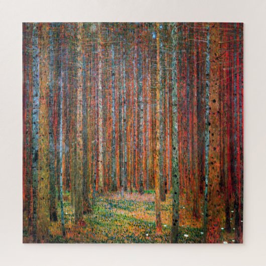 Dennenbos | Gustav Klimt | Legpuzzel (Verticaal)