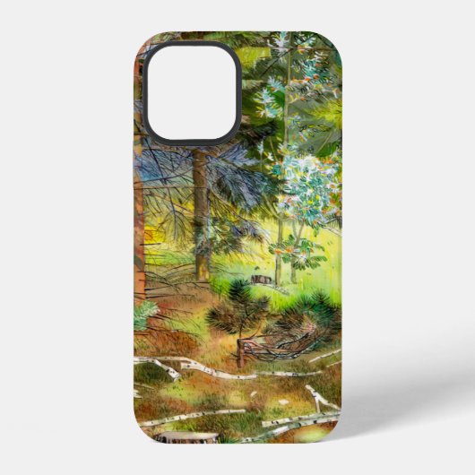Dennenbos iPhone Hoesje (Achterkant)