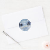 Dennenbos,Landschap,Sierlichtjes Ronde Sticker (Envelop)
