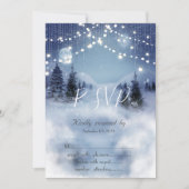 Dennenbos,Landschap,Slingerende Lichtjes RSVP Kaart (Voorkant)