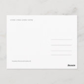 dennenbos met sneeuwwinter-Cyprus Briefkaart (Achterkant)