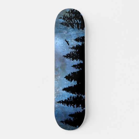 Dennenbos Nacht Persoonlijk Skateboard (Voorkant)