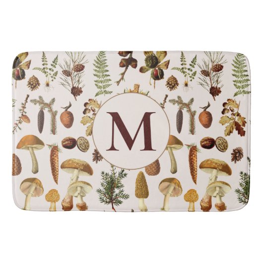 dennenbos schatten patroon badmat (Voorkant)