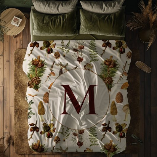  dennenbos schatten patroon fleece deken