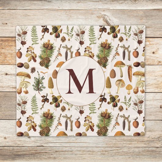  dennenbos schatten patroon fleece deken