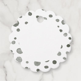 Dennenconfetti Waterverf Stip Favor Tags Bedankjes Labels