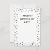 Dennenconfetti Waterverf Stippen Bedankkaart (Achterkant)