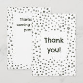 Dennenconfetti Waterverf Stippen Bedankkaart (Voorkant / Achterkant)