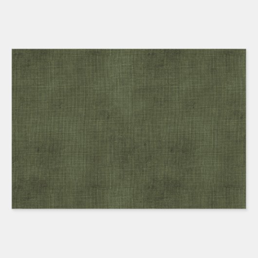 dennengroene olijf inpakpapier vel (Voorkant 3)