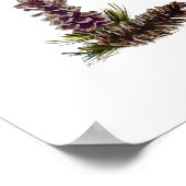 dennenkegels poster (Hoek)