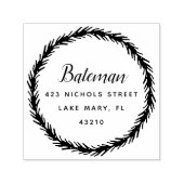 dennenkrans | Retouradres Zelfinktstempel Zelfinktende Stempel (Design)