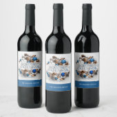 Dennenkrans Seizoensgroeten Zakelijk Geschenk Wijn Etiket (Flessen)