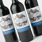 Dennenkrans Seizoensgroeten Zakelijke Cadeau Wijn Etiket