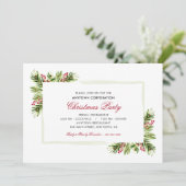 dennennaalden | Zakelijke feestdag Kerstfeest Kaart (Staand voorkant)