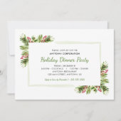 dennennaalden | Zakelijke feestdagen Diner Party Kaart (Voorkant)