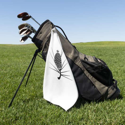 Dennenzak met naalden golfhanddoek (Groen)