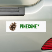 Dennenzakje? Bumpersticker (Op auto)