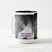 DENNIS & BOB Two-Tone Mok, 15 oz Tweekleurige Koffiemok (Voorkant links)