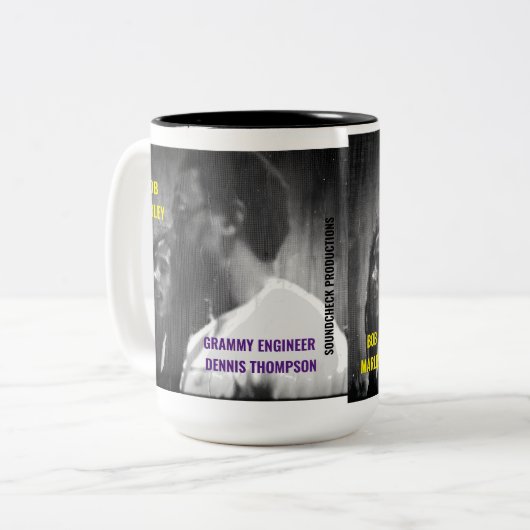 DENNIS & BOB Two-Tone Mok, 15 oz Tweekleurige Koffiemok (Voorkant links)