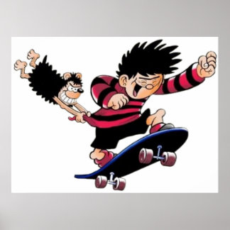Dennis en gnasher poster