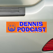 Dennis heeft een podcast - de Bumpersticker, het S Bumpersticker (Op auto)