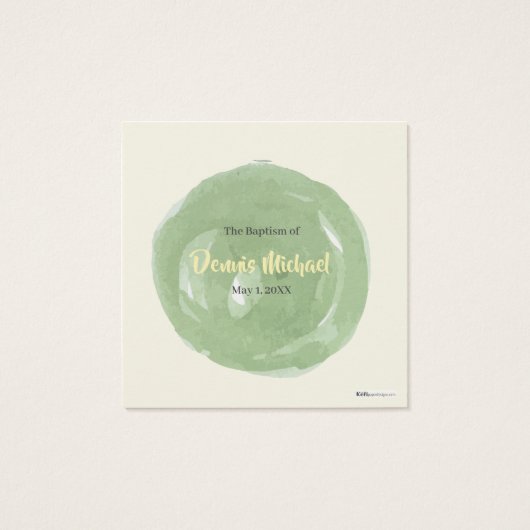 Dennis Koufeta Kaart (Achterkant)