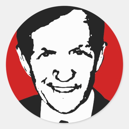 Dennis Kucinich Gear Ronde Sticker (Voorkant)