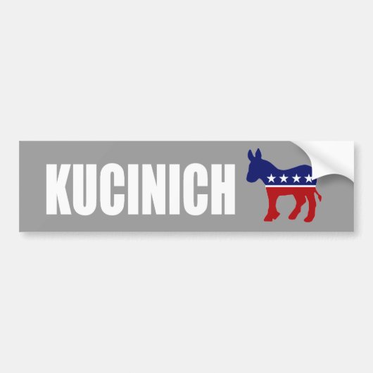 DENNIS KUCINICH verkiezingsgear Bumpersticker (Voorkant)