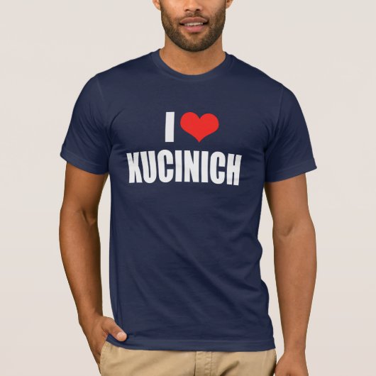 DENNIS KUCINICH verkiezingsgear T-shirt (Voorkant)