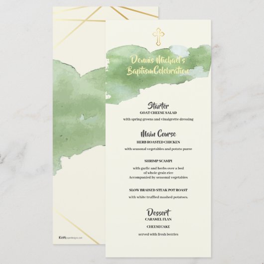 Dennis Menu (Voorkant / Achterkant)