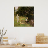 Dennis Miller Bunker schilderen in Calcot door Sar Poster (Keuken)