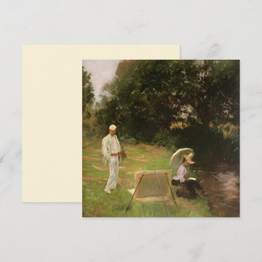 Dennis Miller Bunker Schilderend bij Calcot door S (Voorkant / Achterkant)