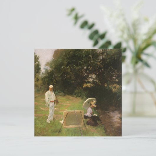 Dennis Miller Bunker Schilderend bij Calcot door S (Staand voorkant)