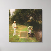 Dennis Miller Bunker Schildert bij Calcot door Sar Canvas Afdruk (Voorkant)