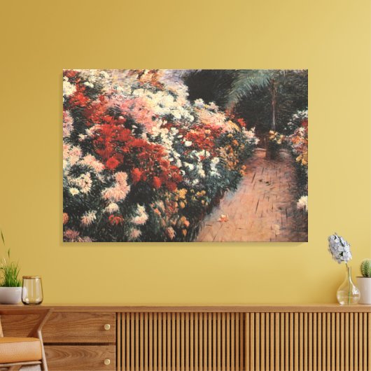 Dennis Miller Bunker's Chrysanthemums Canvas Afdruk (Insitu (Woonkamer))