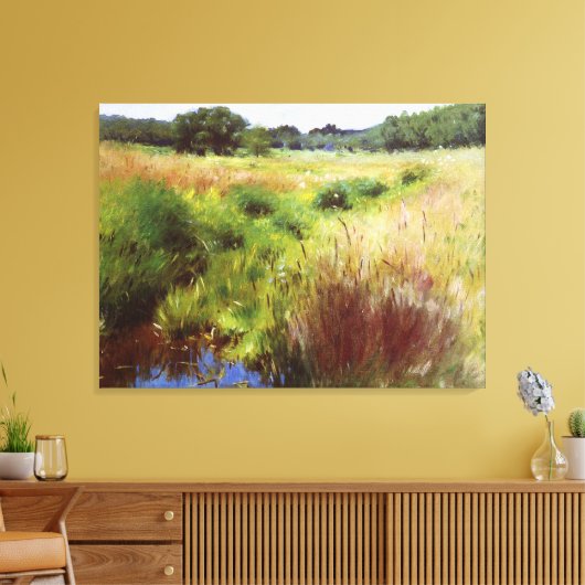 Dennis Miller Bunker's Marshland, Medfield Canvas Afdruk (Insitu (Woonkamer))