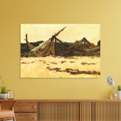 Dennis Miller Bunker's Nets en Sails Drying Canvas Afdruk (Insitu (Woonkamer))