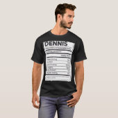 Dennis Nutrition Information Problem Solving Hard T-shirt (Voorkant volledig)