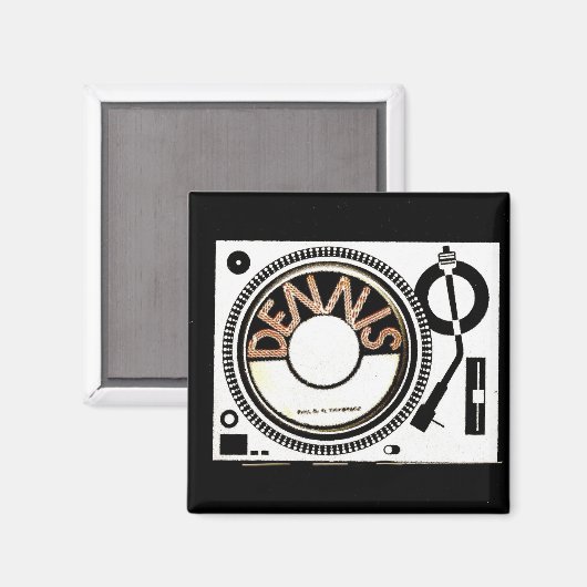 DENNIS PLATENSPELER MAGNEET (Voorkant / Achterkant)