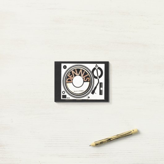 DENNIS PLATENSPELER POST-IT® NOTES (Op bureau)