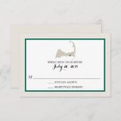 Dennis Port Cape Cod met hart | Bruiloft RSVP (Voorkant / Achterkant)