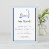 Dennis Port Cape Cod Wedding Save The Date (Staand voorkant)