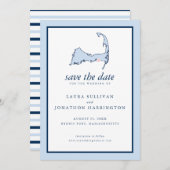 Dennis Port Cape Cod Wedding Save The Date (Voorkant / Achterkant)
