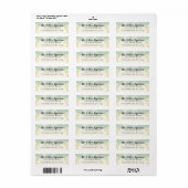 Dennis Return Address Label (Full Sheet)