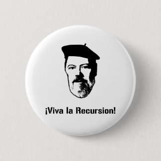 Dennis Ritchie: Viva la Recursion. Knoop Ronde Button 5,7 Cm