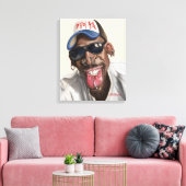 Dennis Rodman - Karikatuur op doek 18 x 24 Canvas Afdruk (Insitu (Woonkamer))